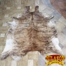HS1167-F HILASON HAIR ON LEATHER PURE BRAZILIAN COWHIDE SKIN RUG CARPET NATURAL
