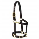 WEAVER BROWN PADDED ADJUSTABLE CHIN AND THROAT SNAP HALTER SMALL HORSE