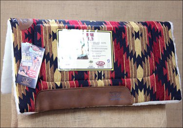 WEAVER BAJA-SUNSET HERCULON ALL PURPOSE HORSE SADDLE PAD W/MAIZE FLEECE