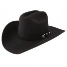 7-1/8 Size STETSON APACHE BLACK BUFFALO FUR WESTERN COWBOY HATS
