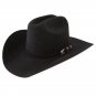 7-1/8 Size STETSON APACHE BLACK BUFFALO FUR WESTERN COWBOY HATS