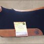 NFC7 BAYOU WEST BLACK CONTOURED WOOL FELT NEOPRENE HORSE SADDLE PAD MADE IN USA