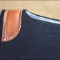 NFC7 BAYOU WEST BLACK CONTOURED WOOL FELT NEOPRENE HORSE SADDLE PAD MADE IN USA
