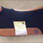 NFC7 BAYOU WEST BLACK CONTOURED WOOL FELT NEOPRENE HORSE SADDLE PAD MADE IN USA