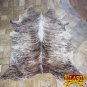 H151F HILASON HAIR ON LEATHER BRAZILIAN COWHIDE SKIN RUG CARPET EXOTIC TRI COLOR