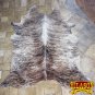 H151F HILASON HAIR ON LEATHER BRAZILIAN COWHIDE SKIN RUG CARPET EXOTIC TRI COLOR
