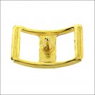 NEW HILASON WESTERN 1/2 INCH  DC CONWAY HORSE BUCKLE-BRASS PLATED