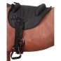 TOUGH 1 PREMIUM 600D NYLON FLEECE PADDED LIGHTWEIGHT BAREBACK PAD BLACK