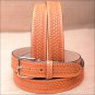 42" HILASON HAND MADE HEAVY DUTY BUFFALO HIDE LEATHER STICHED BELT