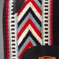 FE268-F HILASON WESTERN NEW ZEALAND WOOL HORSE SADDLE BLANKET BLACK BLUE WHITE