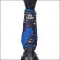 LARGE WEAVER PRODIGY ATHLETIC HORSE LEG NEOPRENE BOOTS TWO PACK BLUE CROSSES