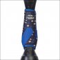 MEDIUM WEAVER PRODIGY ATHLETIC HORSE LEG NEOPRENE BOOTS TWO PACK BLUE CROSSES