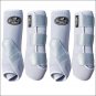 MED PROFESSIONAL CHOICE SPORTS MEDICINE HORSE BOOTS GLITTER SILVER 4 PACK