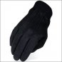 08 SIZE HERITAGE SUEDE LEATHER WINTER HORSE RIDING EQUESTRIAN GLOVE BLACK