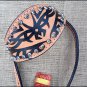 S540 NEW HILASON WESTERN LEATHER HORSE ONE EAR BRIDLE HEADSTALL - TAN & BLACK