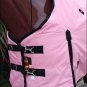 84" HILASON 600D WINTER WATERPROOF POLY TURNOUT HORSE BLANKET PINK
