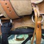 RI902F WESTERN YOUTH CHILD ROPING COWBOY TRAIL PLEASURE LEATHER HORSE SADDLE 13"