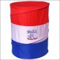 TOUGH 1 HORSE TACK PERFECT TURN COLLAPSIBLE LIGHTWEIGHT BARREL RED WHITE BLUE