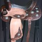 BH129-F HILASON WESTERN LEATHER BARREL RACING TRAIL PLEASURE RIDING SADDLE 15"