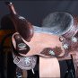 BH129-F HILASON WESTERN LEATHER BARREL RACING TRAIL PLEASURE RIDING SADDLE 15"