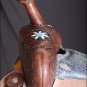 BH129-F HILASON WESTERN LEATHER BARREL RACING TRAIL PLEASURE RIDING SADDLE 15"