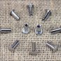 10 Set 1/2in. CHICAGO SCREW SET NICKLE PLATED FOR REPAIR HORSE TACK SADDLE BELT