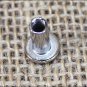 10 Set 1/2in. CHICAGO SCREW SET NICKLE PLATED FOR REPAIR HORSE TACK SADDLE BELT