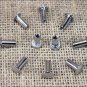 10 Set 1/2in. CHICAGO SCREW SET NICKLE PLATED FOR REPAIR HORSE TACK SADDLE BELT