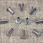 10 Set 1/2in. CHICAGO SCREW SET NICKLE PLATED FOR REPAIR HORSE TACK SADDLE BELT