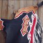 CH212V1-F HILASON WESTERN BULL RIDING BLACK SMOOTH LEATHER RODEO WESTERN CHAPS