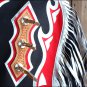 CH212V1-F HILASON WESTERN BULL RIDING BLACK SMOOTH LEATHER RODEO WESTERN CHAPS