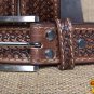 GM202-F HILASON HAND MADE HEAVY DUTY BUFFALO HIDE LEATHER STICHED BELT 40"