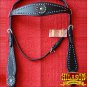 HILASON WESTERN LEATHER HORSE BRIDLE HEADSTALL BLACK