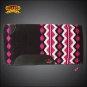 FE325-F HILASON WESTERN NEW ZEALAND WOOL HORSE SADDLE BLANKET BLACK PINK WHITE