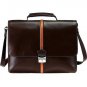 Scully Computer Briefcase - Brown