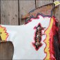 CH804F- HILASON BULL RIDING SOFT SMOOTH WHITE LEATHER RODEO WESTERN CHAPS