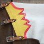 CH804F- HILASON BULL RIDING SOFT SMOOTH WHITE LEATHER RODEO WESTERN CHAPS