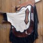 CK834-F HILASON YOUTH PRO RODEO BRONC BULL-RIDING SMOOTH LEATHER CHINKS CHAPS