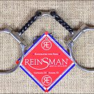 REINSMAN OFFSET DEE 3/8 in. TWISTED DOG BONE HORSE SNAFFLE BITS