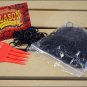HILASON HORSE TACK RUBBER BRAID BANDS BLACK WITH RED COMB
