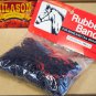 HILASON HORSE TACK RUBBER BRAID BANDS BLACK WITH RED COMB