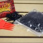 HILASON HORSE TACK RUBBER BRAID BANDS BLACK WITH RED COMB