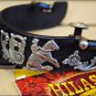 REINING HORSE SHOW ANTIQUE BROWN MEN SPURS MEDIUM SHANK GERMAN SILVER TRIM