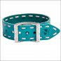 NOBLE OUTFITTERS CONTRAST STITCH ADJUSTABLE LEATHER BRACELET NATURAL TURQUOISE