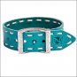 NOBLE OUTFITTERS CONTRAST STITCH ADJUSTABLE LEATHER BRACELET NATURAL TURQUOISE