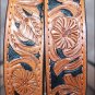34" HILASON HAND MADE HEAVY DUTY BUFFALO HIDE LEATHER STICHED BELT