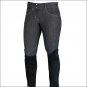 30" HORZE SILVIA WOMENS DENIM SELF KNEE PATCH SOFT COTTON BREECHES 5 POCKET