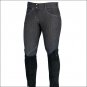 30" HORZE SILVIA WOMENS DENIM SELF KNEE PATCH SOFT COTTON BREECHES 5 POCKET