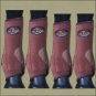 MEDIUM HILASON BROWN HORSE FRONT REAR LEG PROTECTION ULTIMATE SPORTS BOOT 4 PACK