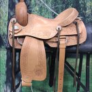 OS712-F HILASON WESTERN CUTTING CUTTER ROPING RANCH TRAIL COWBOY SADDLE 16"